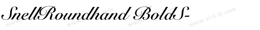 SnellRoundhand BoldS字体转换 SnellRoundhand BoldS字体转换